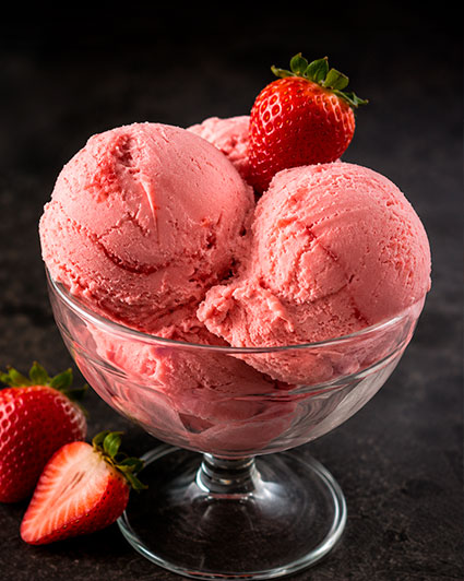 Gelato Artesanal de Morango