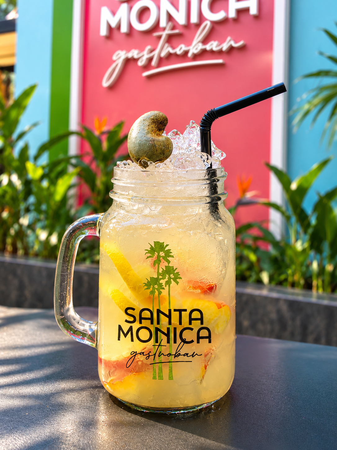 Caipirosca caju com limão siciliano